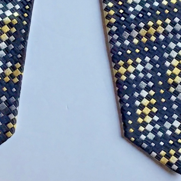 Missoni  Black & yellow all silk  skinny Tie made in Italy  🇮🇹 - Picture 2 of 9